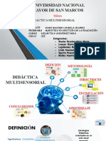 Didáctica multisensorial en la Universidad Nacional Mayor de San Marcos