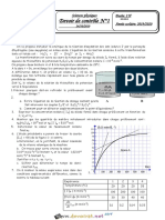 Devoir de Contrôle N°1 - Sciences Physiques - Bac Mathématiques (2019-2020) MR Tlili Ahmed PDF