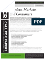 JACR - Call For Papers Gender Markets and Consumer Nov 2020