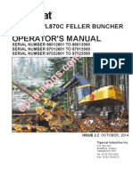 Operator'S Manual: 860C/870C/L870C FELLER BUNCHER