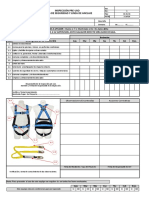 GInspección Pre Uso de Arnes de Seguridad y Linea de Vida