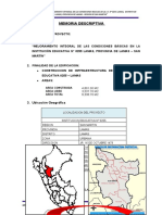 Memoria Descriptiva - Factibiliad Agua