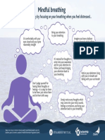 Steps To Positive Mental Health Mindful Breathing Infographic