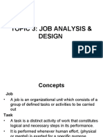 Topic 3: Job Analysis & Design