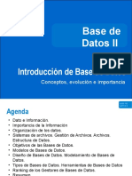 Base de Datos II - Introducción a conceptos clave