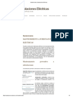 Mantenimiento - Subestaciones Eléctricas PDF