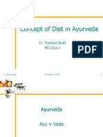 concept of diet in ayurveda