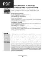 Modelos de Dignidad en El Cuidado: Contribuciones para El Final de La Vida
