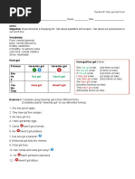 Handout 8 Have Got and Food