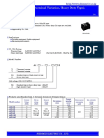 Wide Variation (X-Y Terminal Variation, Heavy Duty Type), Single Pole Relay A5 Relays