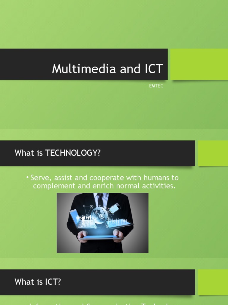 Multimedia and ICT PDF