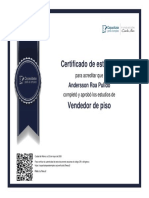 Certificado Vendedor de Piso Claro