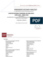 Willbert Armando Kelway Malqui: Auditor Interno Trinorma Iso 9001:2015 - 14001:2015 - 45001:2018