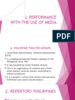 Original Performance With The Use of Media