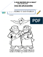 Ficha de Aplicacion San Pedro y San Pablo