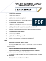 Las Emociones - Preguntas PDF