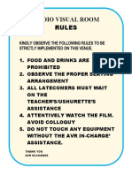 Audio Visual Room Rules1