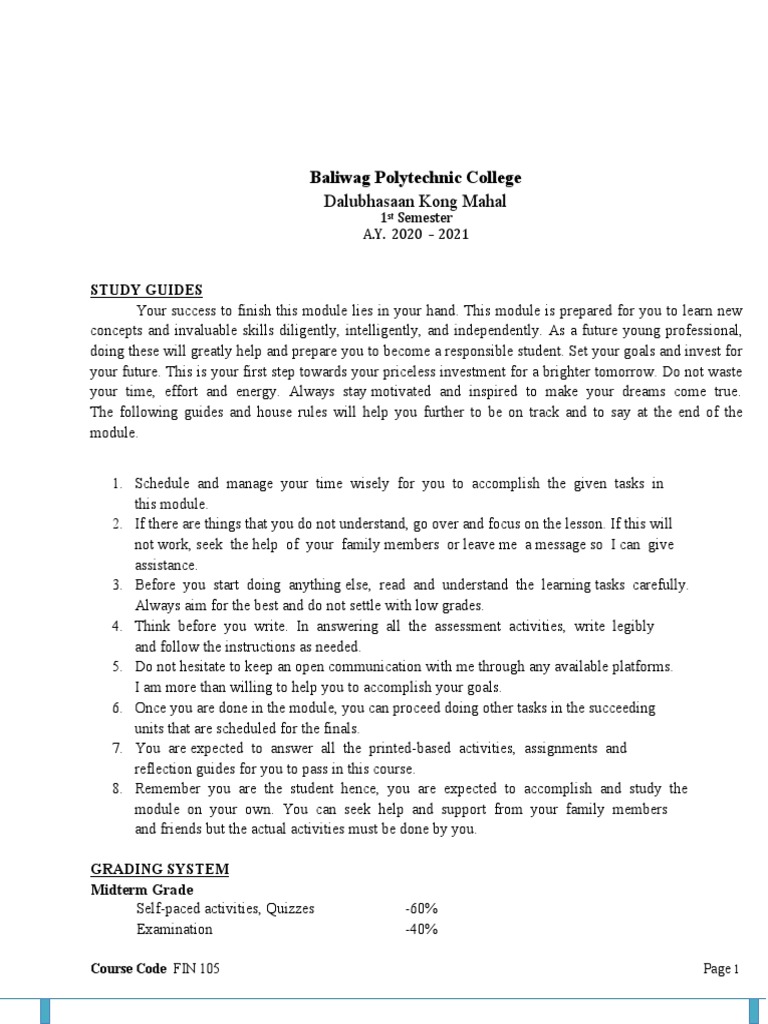 Sample Learning Module BTECH Business 2 | PDF | Balance Sheet | Equity ...