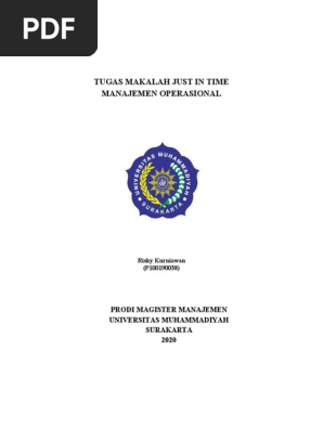 Tugas Makalah Just In Time