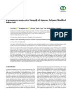 Research Article Unconfined Compressive Strength of Aqueous Polymer-Modified Saline Soil