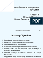 Chapter 4 Strategic Planning, Human Resource Planning & Job Analysis