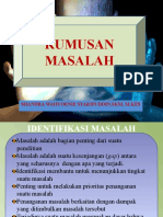 RumuSaN Masalah Dan TujuaN peneLitiaN