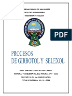 Procesos Girbotol y Selexol