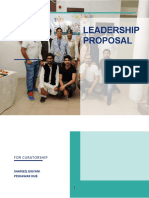 Leadership Proposal Leadership Proposal: For Curatorship