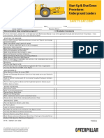 Start-Up & Shut Down Procedures: Underground Loaders