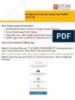 Steps To Download and Appear For The Test Using Your Mobile App/Tabs (No Apple Devices)