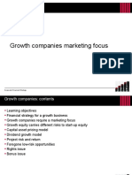 Growth Companies Marketing Focus: Corporate Financial Strategy