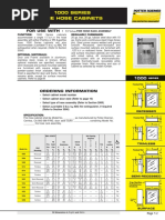 1000 SERIES Fire Hose Cabinets: For Use With