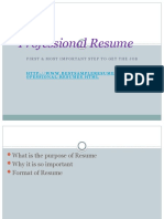 Professional Resume Power Point Presentation Edited