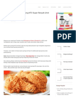 Cara Membuat Ayam Goreng KFC Super Renyah (Anti Gagal) Resepkoki - Co