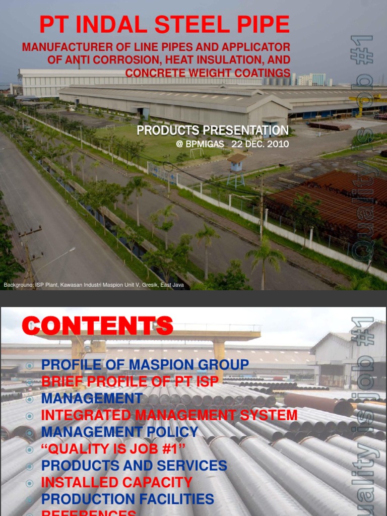 PT Indal Steel Pipe | PDF | Epoxy | Pipe (Fluid Conveyance)