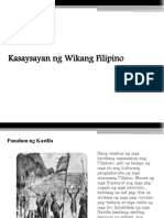 Kasaysayan NG Wika