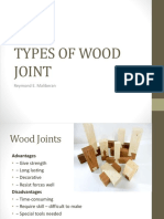 TYPES OF WOOD JOINT