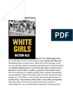 Hilton Als, White Girls (2013)