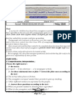 A4 - Examen Et Corrige Anglais 2013 1AS T2