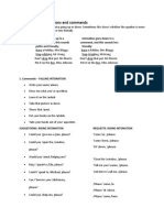 Commands and Request INTONATION