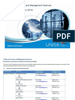 College of Economic and Management Sciences Research Focus Areas (2019)