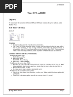 Lab#5 Timer OFF and RTO: Objective