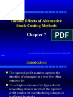 Income Effects of Alternative Stock-Costing Methods