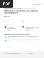 Relevance of Social Media in Marketing and Advertising