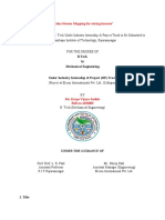 B.Tech. in Mechanical Engineering: "Value Stream Mapping For Wiring Harness"