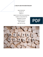 Mental Health and Psychopathology