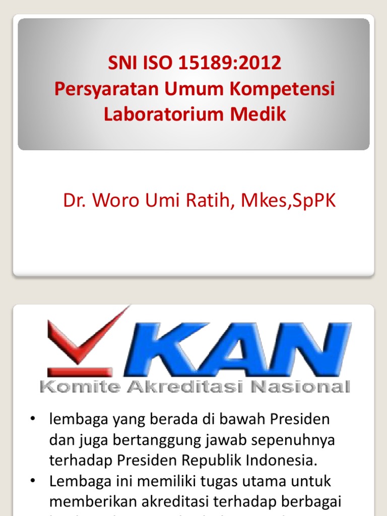 Persyaratan ISO 15189 untuk Laboratorium Medik | PDF