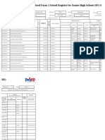 School Form 1 for Senior High School (SF1-SHS