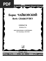 Tchaikovsky Boris Cello Sonata - Piano & Cello Part PDF