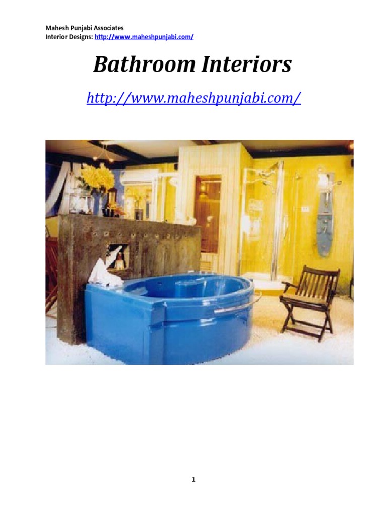 Bathroom Interior Design Ideas | PDF